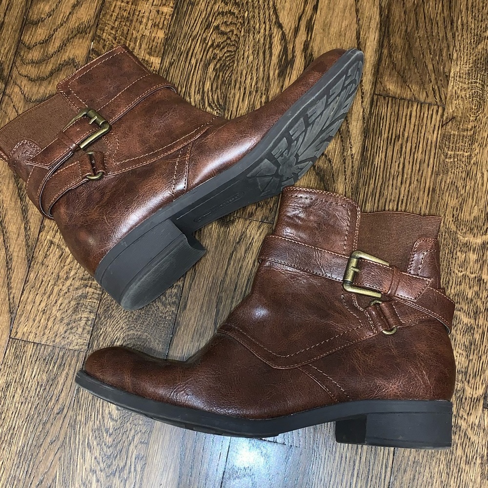 Brown booties